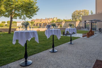 Outdoor wedding area