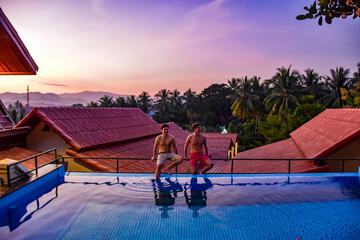 Rooftop pool