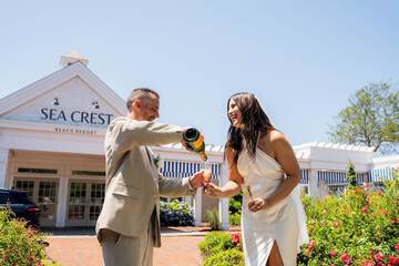 Outdoor wedding area