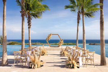 Outdoor wedding area