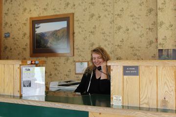 Check-in/check-out kiosk