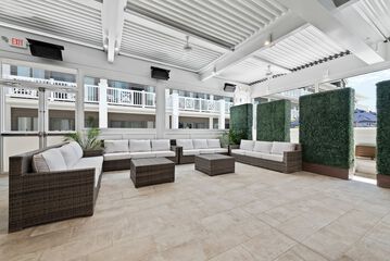 Outdoor banquet area