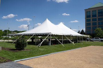 Outdoor wedding area