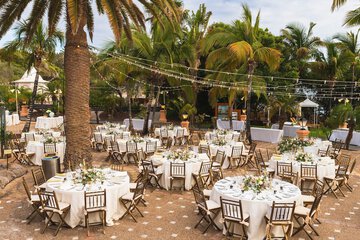 Outdoor wedding area