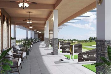 Indoor golf driving range