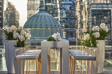 Outdoor wedding area