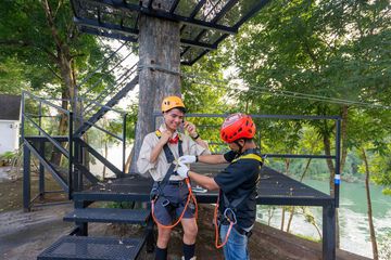 Ziplining