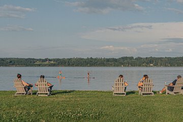 Outdoor wedding area