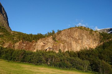 Outdoor rock climbing