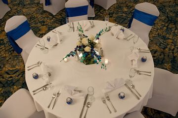 Outdoor wedding area