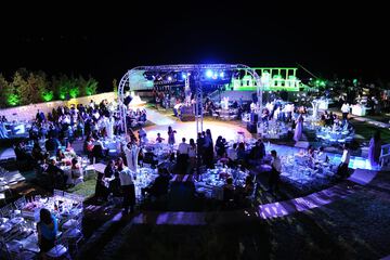 Outdoor wedding area