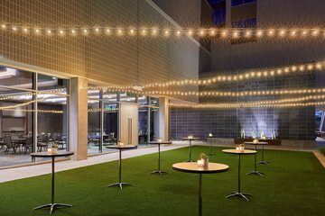 Outdoor banquet area