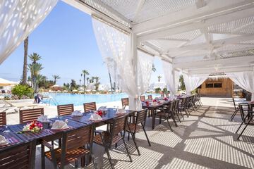 Outdoor wedding area