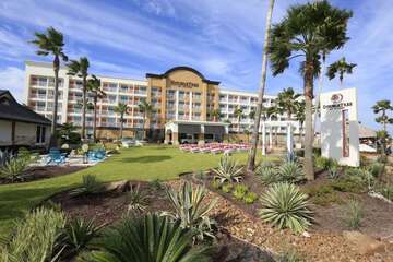 Outdoor wedding area