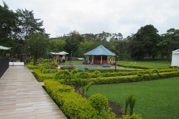 Outdoor wedding area