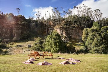 Outdoor banquet area