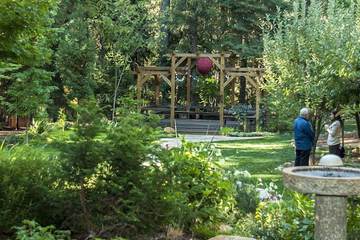 Outdoor wedding area