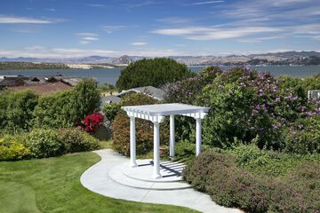 Outdoor wedding area