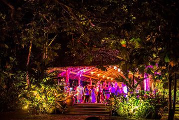 Outdoor wedding area