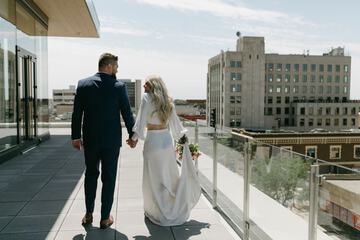 Outdoor wedding area