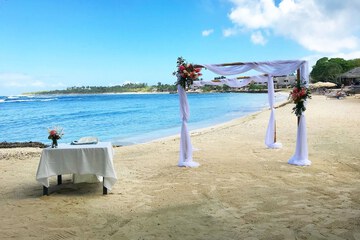 Outdoor wedding area
