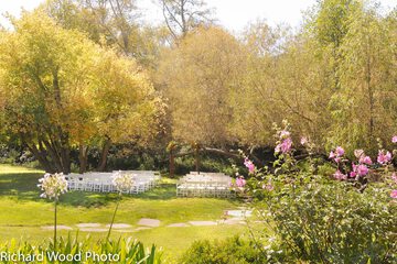 Outdoor wedding area
