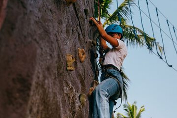 Outdoor rock climbing