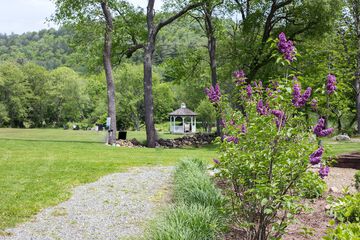 Outdoor banquet area