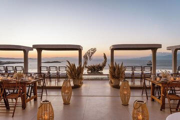 Outdoor wedding area