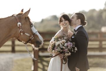 Outdoor wedding area