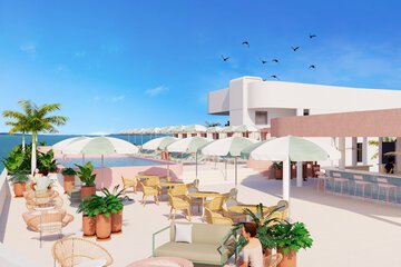 Poolside bar