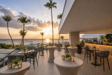 Outdoor wedding area