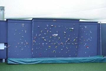 Outdoor rock climbing