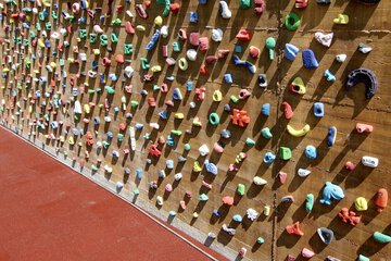Outdoor rock climbing