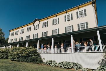 Outdoor wedding area