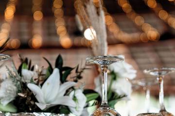Outdoor wedding area