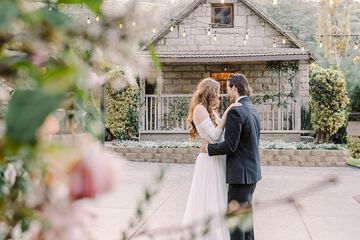 Outdoor wedding area