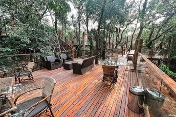 Outdoor banquet area