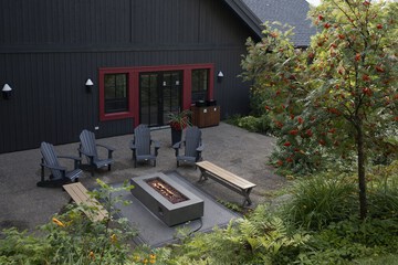 Outdoor wedding area