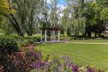 Outdoor wedding area