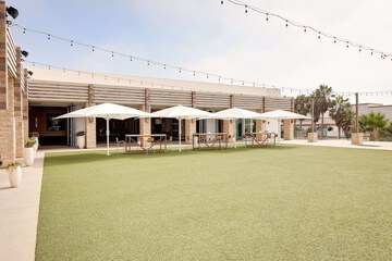 Outdoor wedding area
