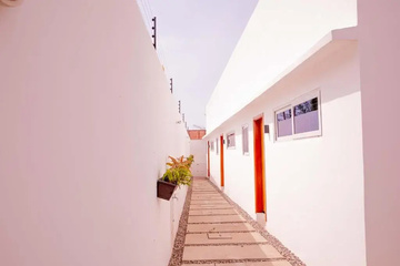 outside