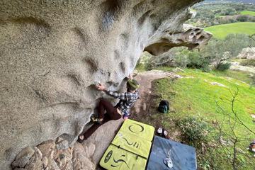Outdoor rock climbing