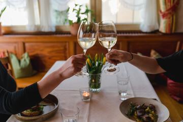Couples dining