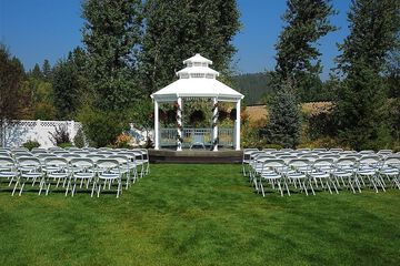 Outdoor wedding area