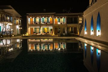 Front of property - evening/night