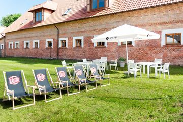 Outdoor wedding area