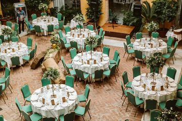 Outdoor wedding area