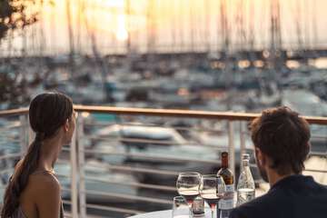 Couples dining