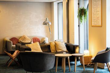 Lobby sitting area